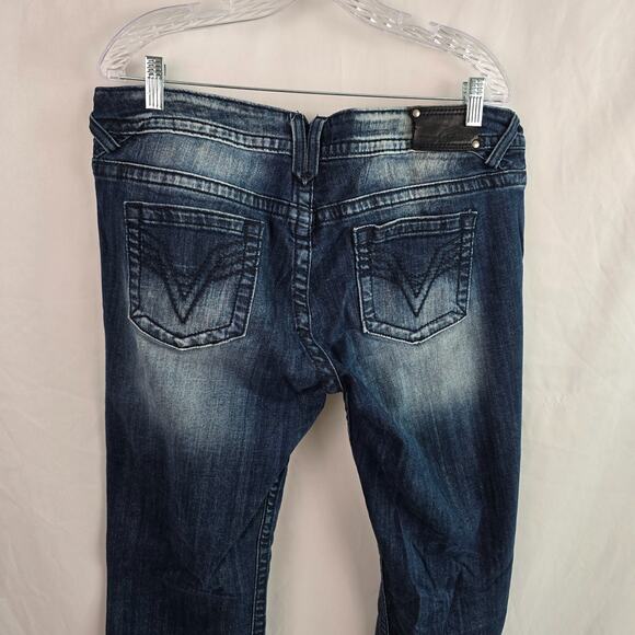 Vigoss The Chelsea Slim Boot Jeans Juniors Women's 15/16 Blue Dark Wash - Picture 7 of 16